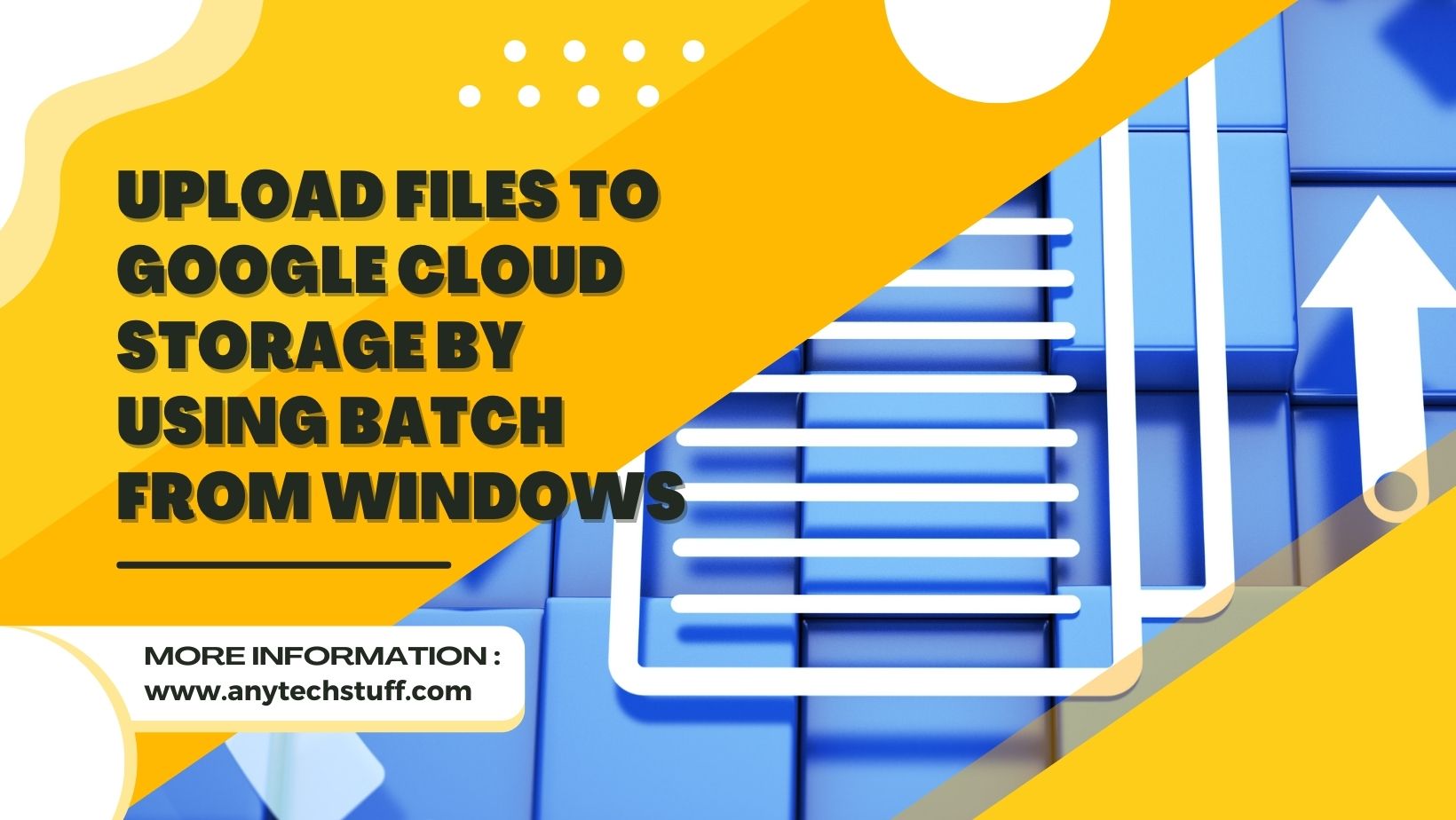 Upload Files To Google Cloud Storage By Using Batch From Your Windows Machine