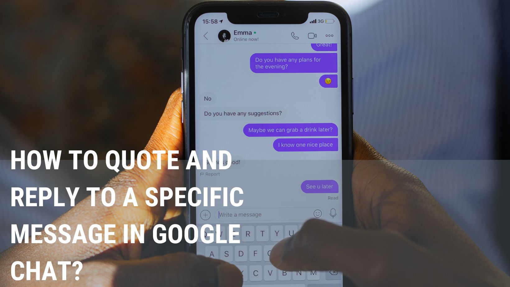 quote text in google chat