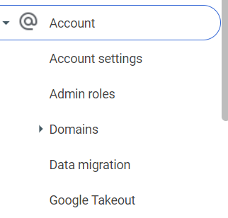 DAta Migration in Google workspace admin console